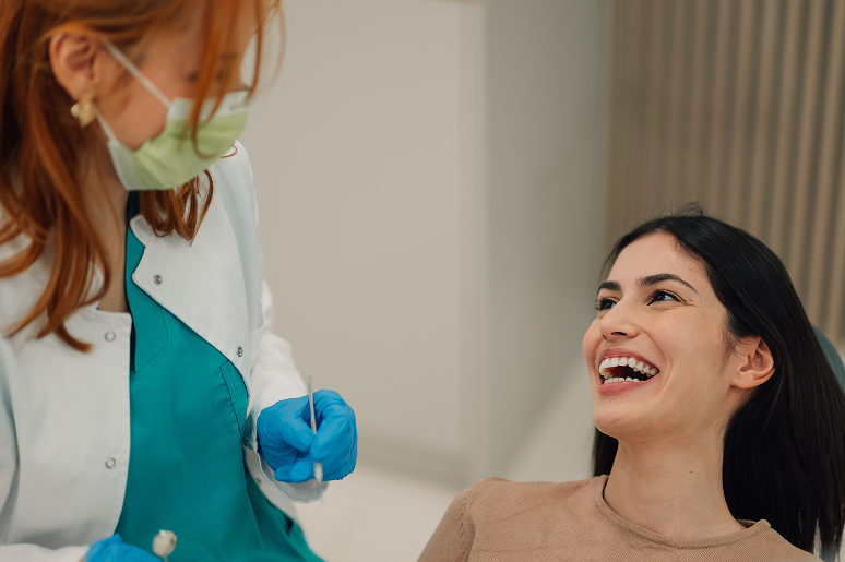 Patient coordinators at Trusted Dental front desk
